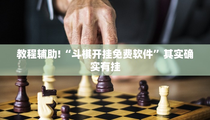 教程辅助!“斗棋开挂免费软件”其实确实有挂