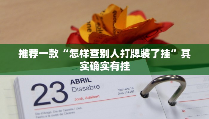 推荐一款“怎样查别人打牌装了挂”其实确实有挂